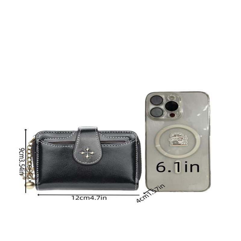 Women's Elegant Minimalist Short Wallet, All-match Trendy Mini Bifold Purse, Small Wallets, Gorgeous Card Holder for Daily Use As Birthday Gift, Girlfriend Gifts 1