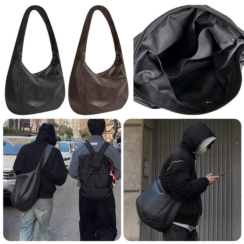 veeet Chất lượng cao ​ ​ Phong cách cổ điển Túi đeo chéo nam ​ ​ Da PU ​ ​ Kích thước lớn ​ ​ Túi đeo chéo Nhẹ Dung lượng lớn Túi xách ​ ​ Dành cho nam và nữ