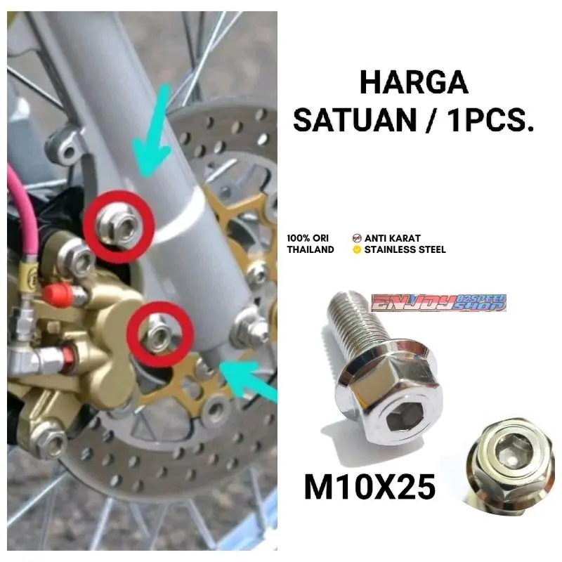 Baut probolt Model 2kunci Breket all yamaha Mio soul xeon gt m3 jupz mx nuovo aerox lexi nmax dll
