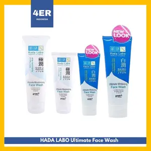 Hada Labo Gokujyun Shirojyun Ultimate Whitening Moisturizing Face Wash Mencerahkan Series 100ml dan 50ml Membersihkan Wajah Facial Kering Berminyak