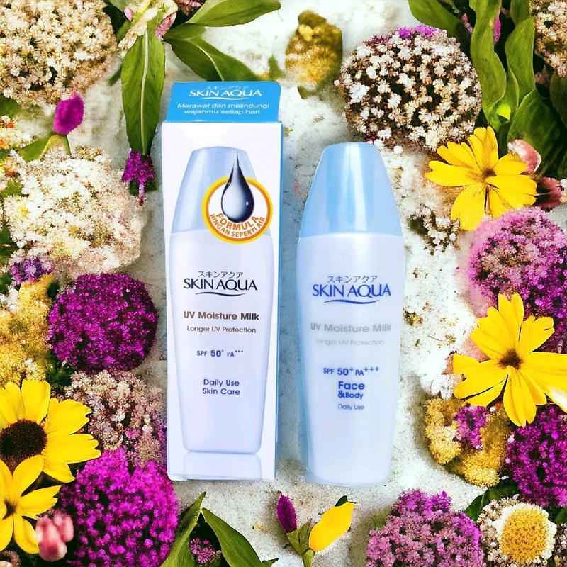 Skin Aqua UV Moisture Milk SPF 50+ PA+++ 40gr Semua Jenis Kulit Wajah Mencerahkan 0