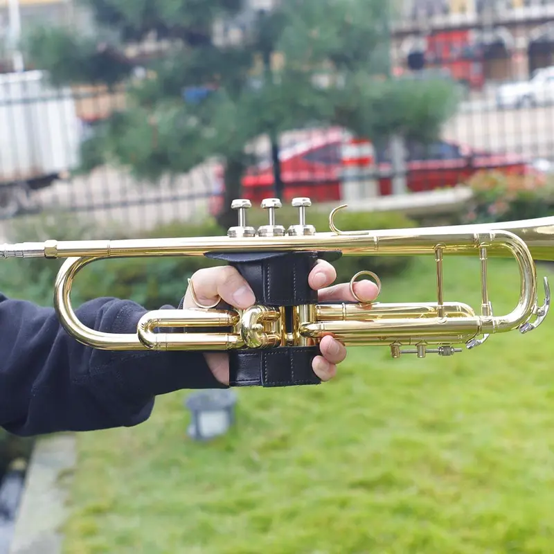 Solid Color Leather Trumpet Case, Trumpet Protective Cover, Music Accessories for Trumpet, Musical Instrument Accessories 8
