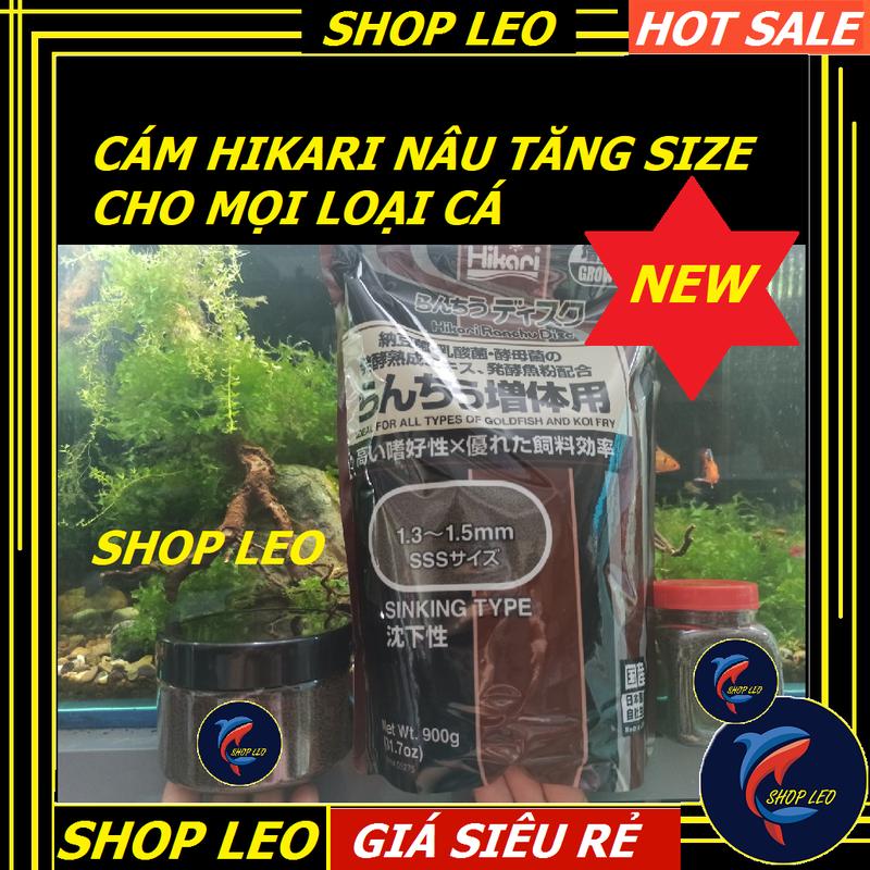 Cám HIKARI nâu - thức ăn Hikari nâu cao cấp giúp tăng size cá cầu vồng, cá vàng, Koi, cá đĩa, pleco..