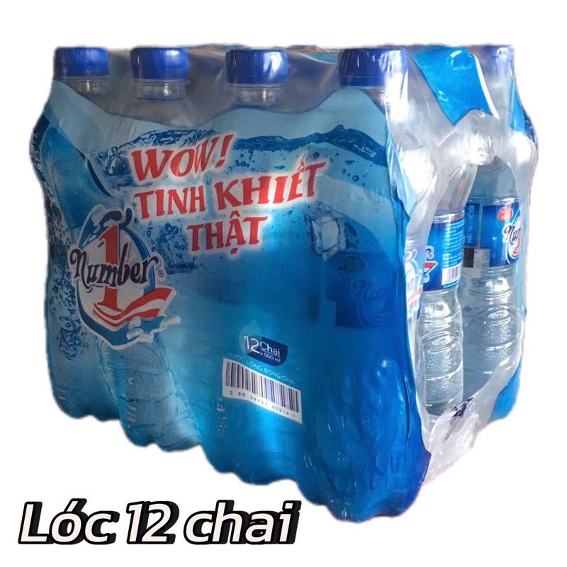 Nước suối Number One lóc 12 chai 500 ml - thanh mát diệu kỳ aquafina