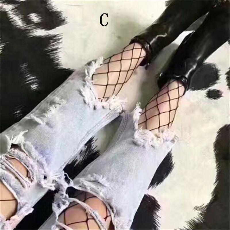 Product Introduction of Girl Lace Fishnet Stockings Black Pantyhose Mesh Tights Jeans Net Grid Stockings 12