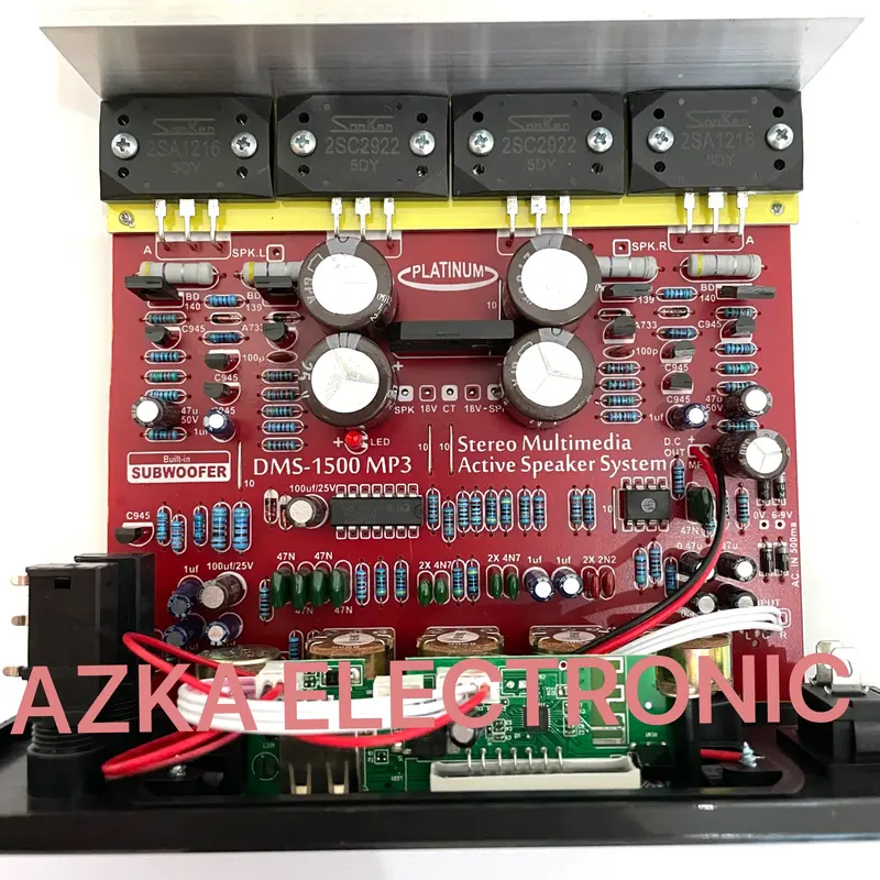 Kit Power Amplifier Speaker Aktif Plus Bluetooth DMS 1500 1