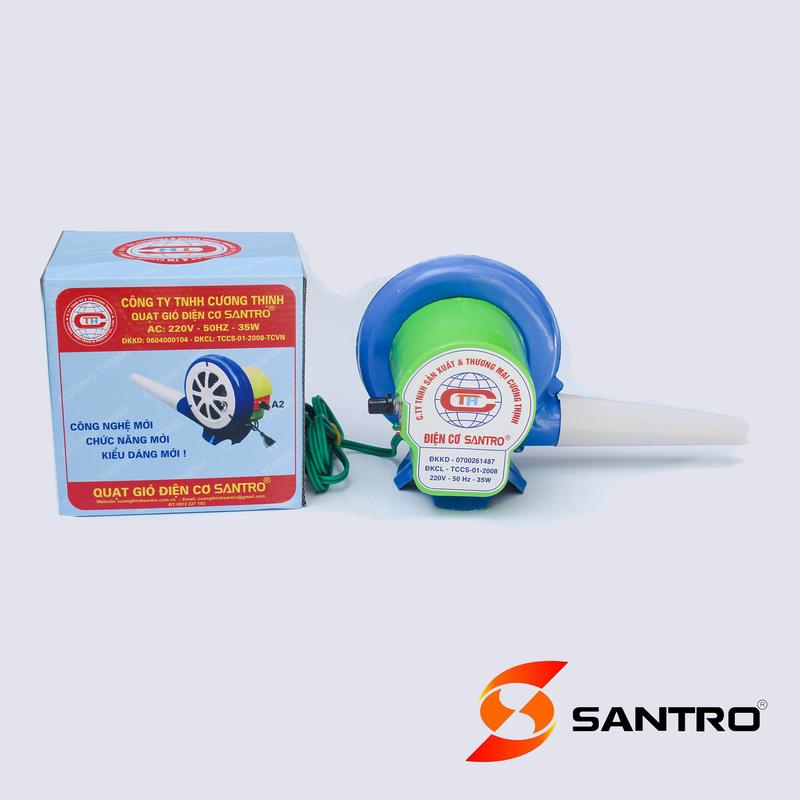 Quạt thổi bếp than motor dây đồng - Bễ lò thổi lửa 35 w vỏ bằng kim loại dùng nhóm than nướng thị