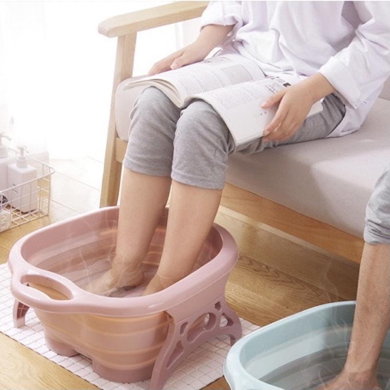 SG Foldable Foot Basin Foot Spa Massage Basin Folding Basin Healthy Foot Relaxing Leg n Foot HOMELY Bath Plastic 2
