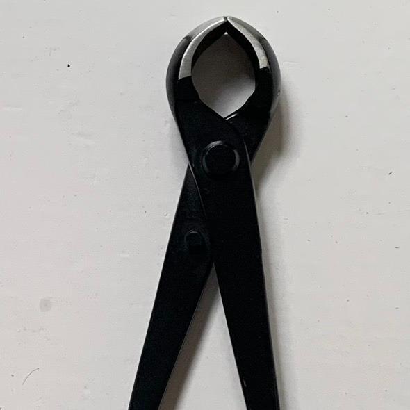 Kìm cạp cắt cành cây thép đen nguyên khối cạp tròn, cạp sẹo cây cảnh (cạp đen)