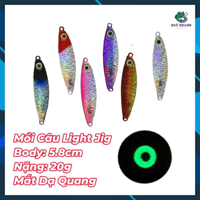 Mồi Shore Jig 5.8cm 20g mồi câu jigging cá chéc cháo chẽm măng mú hồng...