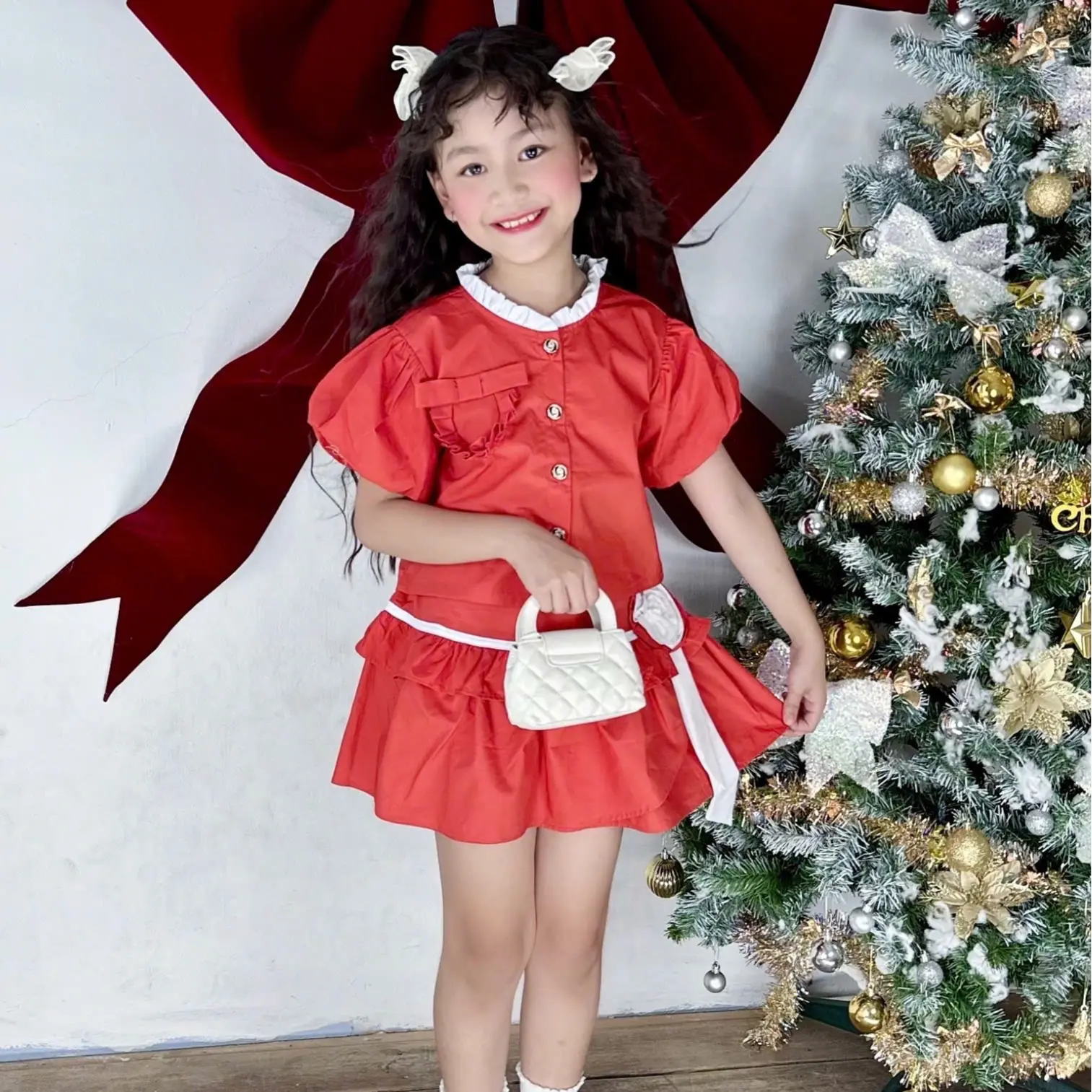 Thời trang Cendy Set váy Kate Hàn Quốc cho bé gái (10-42kg)