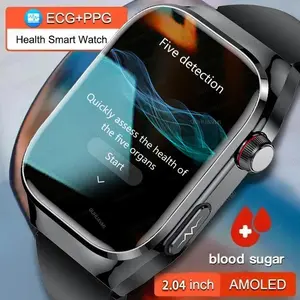 2025 New Accurate Measure Blood Sugar Lipids Uric Acid Smart Watch Men ECG Blood Pressure Health Smart Bracelet For Android IOS