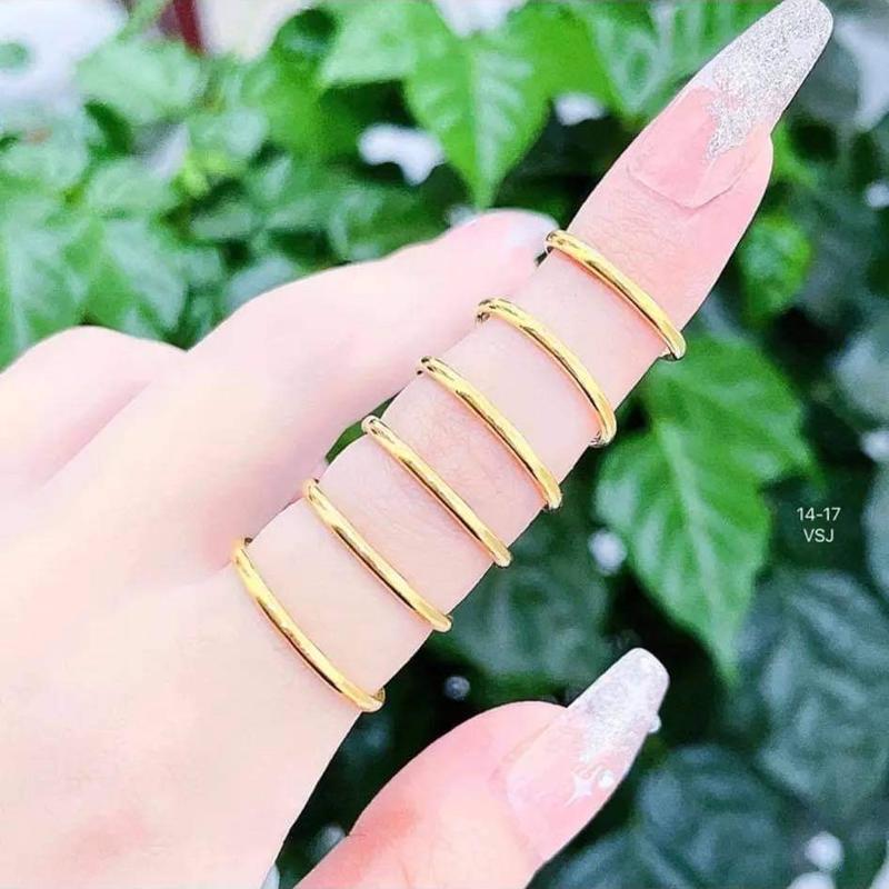 Nhẫn tròn nhỏ xinh bon mot sau x.y (416) vtayp KTJ 02 - Women, Nữ