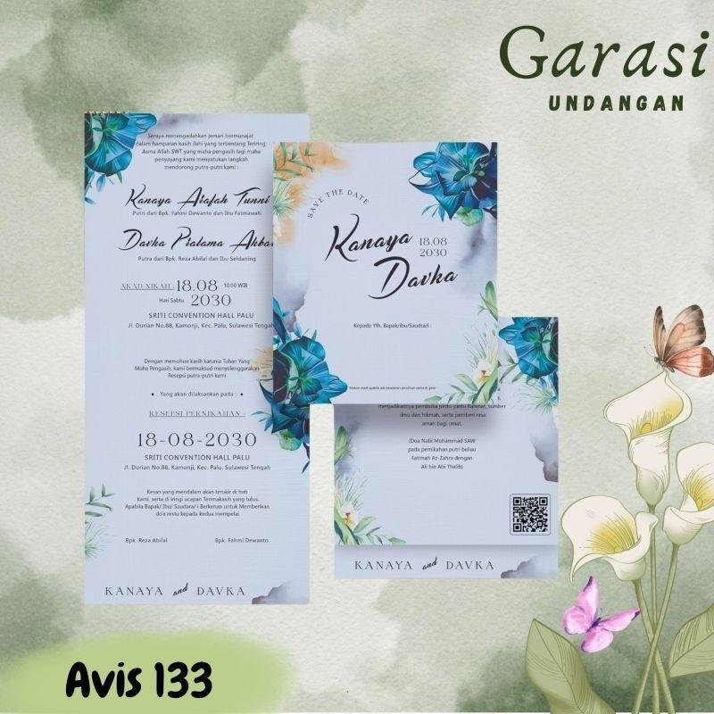 Undangan Pernikahan pernikahan Atau   Nikah AVIS 133 Free Fi Elegan Modern Paket Lengkap 100 PCS Gratis Label & Plastik - JanjiKita | Default