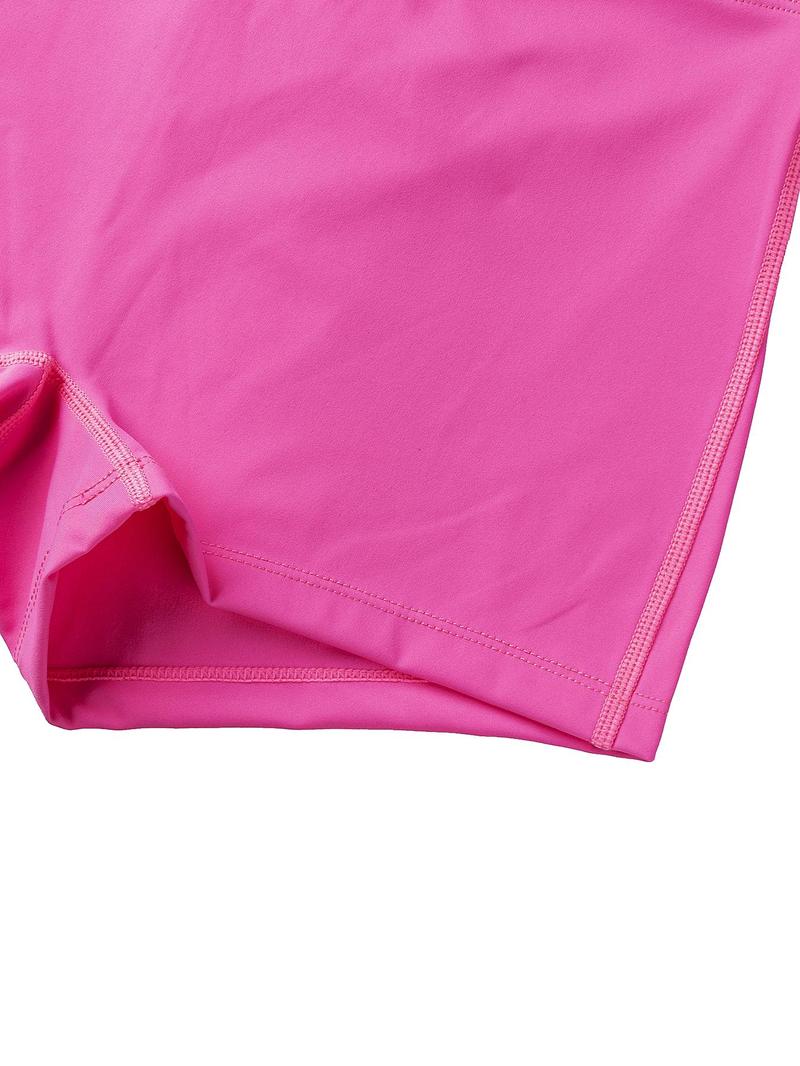 Product Introduction of Women's Solid Color Twist Front Crop Top & Skinny Shorts Two-piece Set, Casual Fashion Cozy Breathable Two Piece Outfits for Daily Outdoor Wear, Ladies Clothes for All Seasons 5