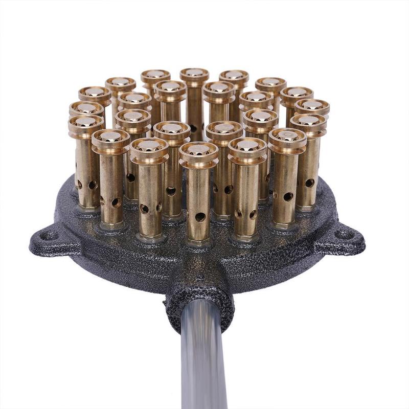 TikTok Shop: outdoor high pressure cast iron propane burner liquefied gas  camp stove 24 hole