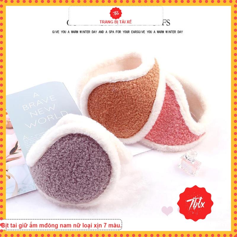Bịt tai 7 sắc cầu vồng cute loại xịn màu đẹp mắt giữ ấm mùa đông cho nam nữ unisex chụp tai đi xe máy làm quà - BT7M GiàY Bàn Tay