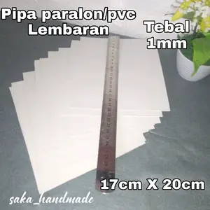 PIPA PARALON/PVC LEMBARAN (17cm X 20cm) TEBAL 1mm