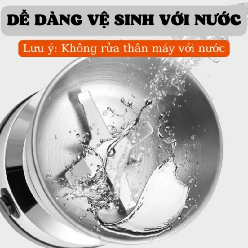 Máy xay hạt khô, xay bột, gia vị cà phê đa năng, công suất 300w, 6 lưỡi dao cực bén, chất liệu cối inox, bảo hành 12 tháng - Hàng chính hãng 5