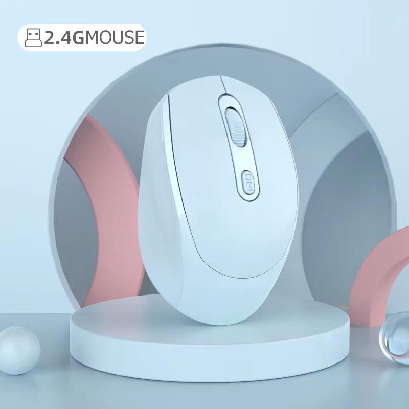 พร้อมส่งจากไทย Wireless Mouse เมาส์ไร้สาย แบบชาร์จแบต เมาส์ไร้เสียง 3