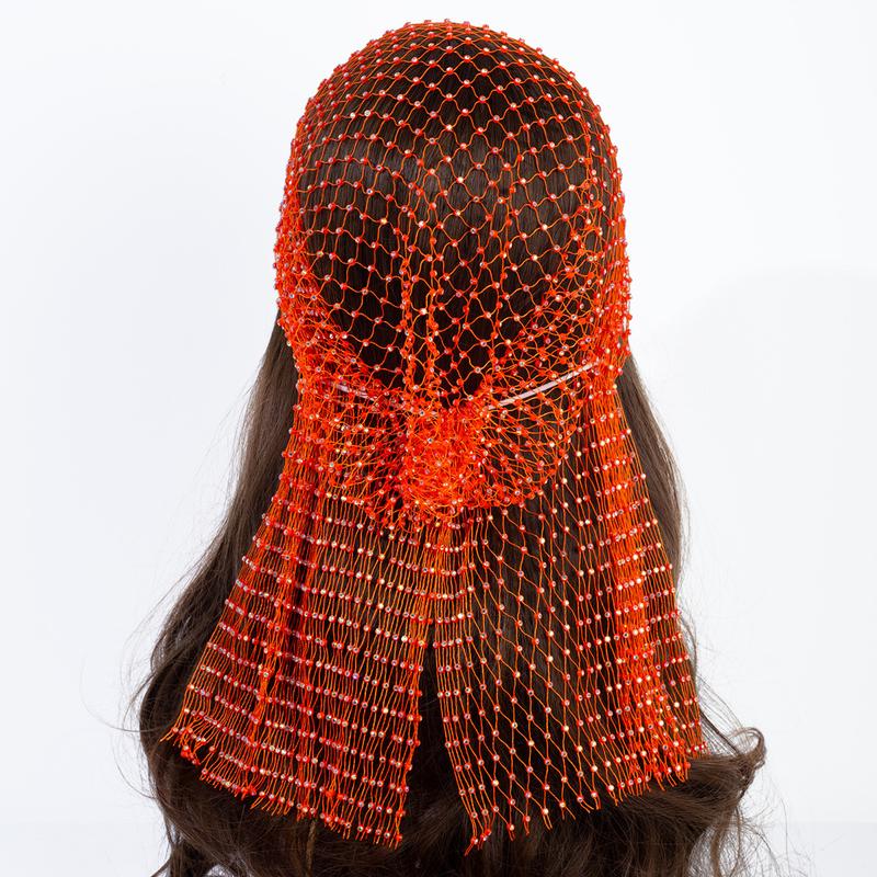 Product Introduction of Fishnet Head Wrap - Edgy Hair Net for Festivals/Parties, Stretchy & Breathable (Boho Rave Style) 6