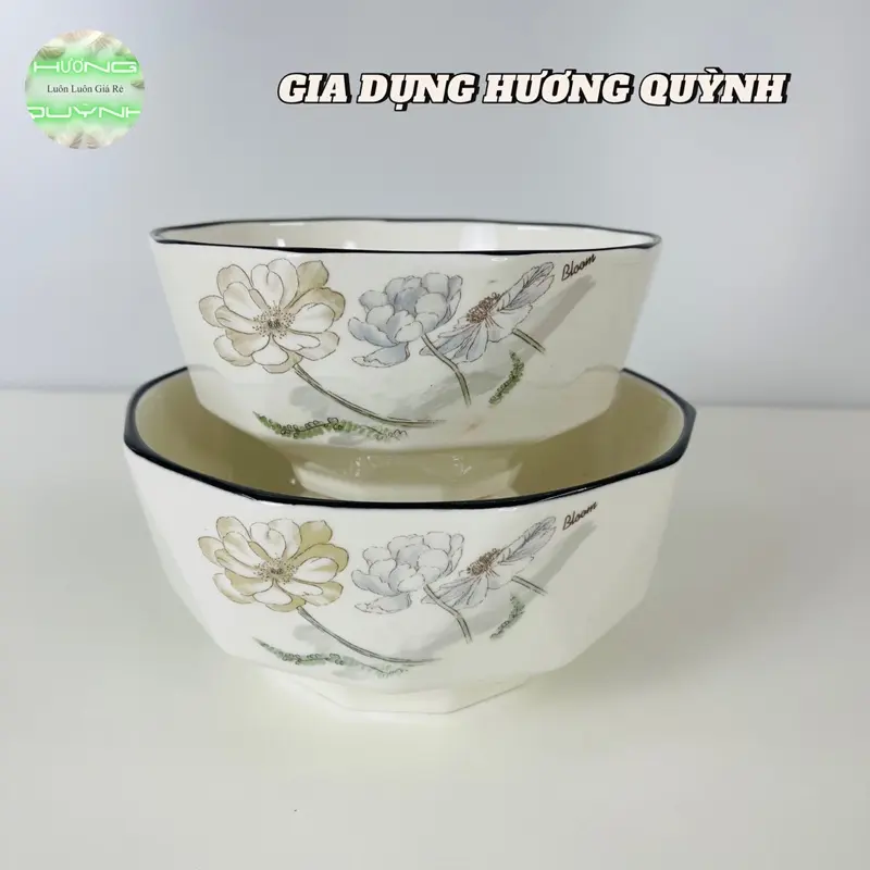 Combo 2 tô canh HOA KIM CƯƠNG 16cm, 18cm