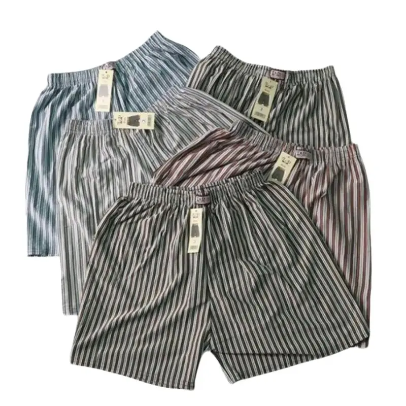 Combo 5 Quần đùi nam - Quần ngủ nam kẻ sọc mặc nhà dạo phố đủ size đủ màu đủ size từ 35kg đến 95kg - Menswear - QUẦN NGỦ Áo thun- ba lỗ- quấn short ngủ nam  GenzMen 0