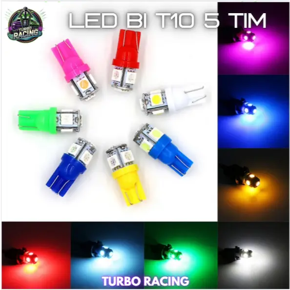 Combo 2 led T10 5 tim đèn 1 tầng, cặp bóng gắn xi nhan demi xe máy siêu sáng, đủ màu Phụ Tùng 0