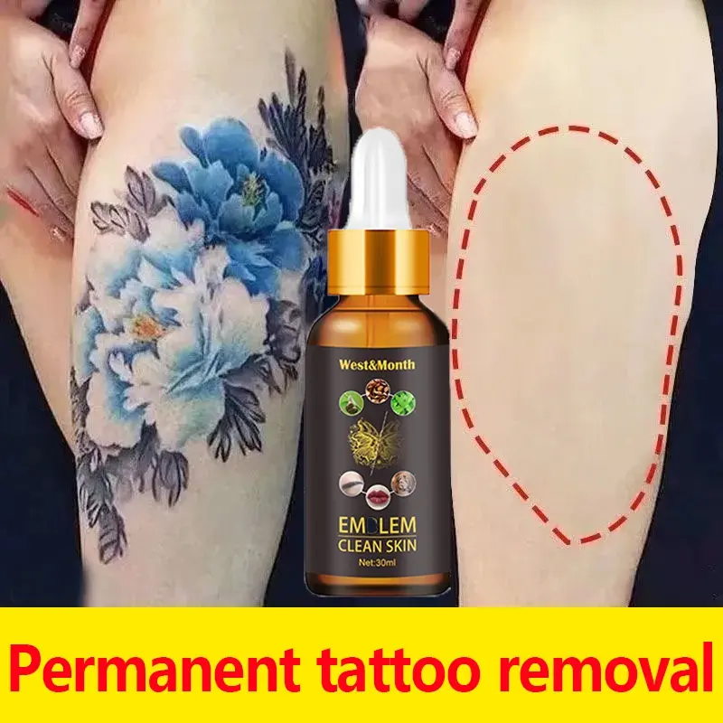 Painless Remove Tattoo Removal Cream Permanent Eyebrows Tattoo Remover Tattoo Fading Agent, No Skin Damage, No Corrosion, No Scars, Tattoo Cleaner Water Visible Effect in 4 Weeks Tattoo Erase Cleansing Cream \ws011