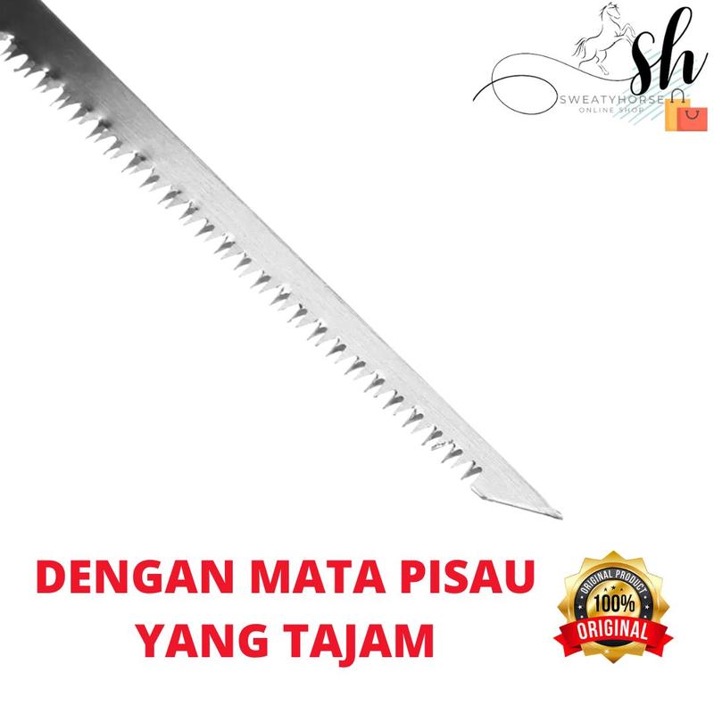 Gergaji Kayu Mini Bonsai Handle Plastik Kuning Gergaji Kecil Lancip Perkakas Mata Pisau (22cm x30cm) 3