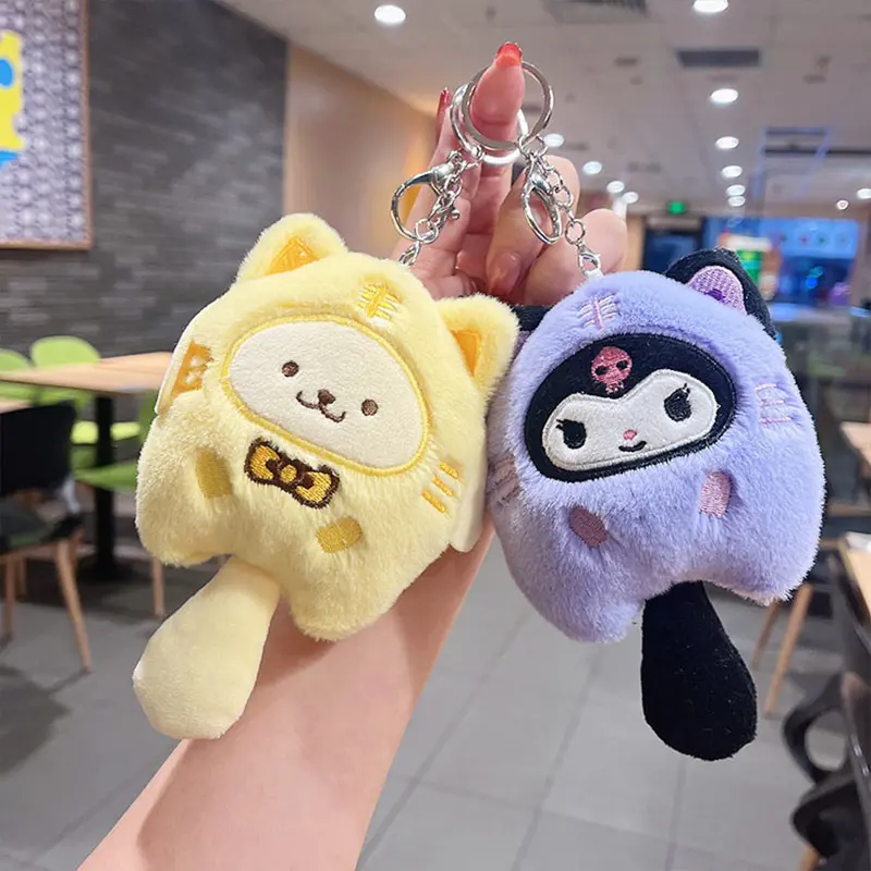 Sanrio Cat Series Plush Dolls / Gantungan Kunci Boneka Sanrio / Liontin Mainan Untuk Anak 4