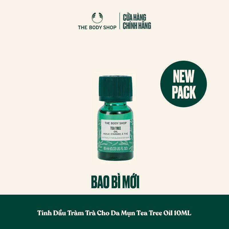 [HSD: 10/2026] [MẪU MỚI] The Body Shop Tinh dầu tràm trà dành cho da mụn FACE OIL TEA TREE 10ML Thuần chay - Làm Đẹp Da, Skincare