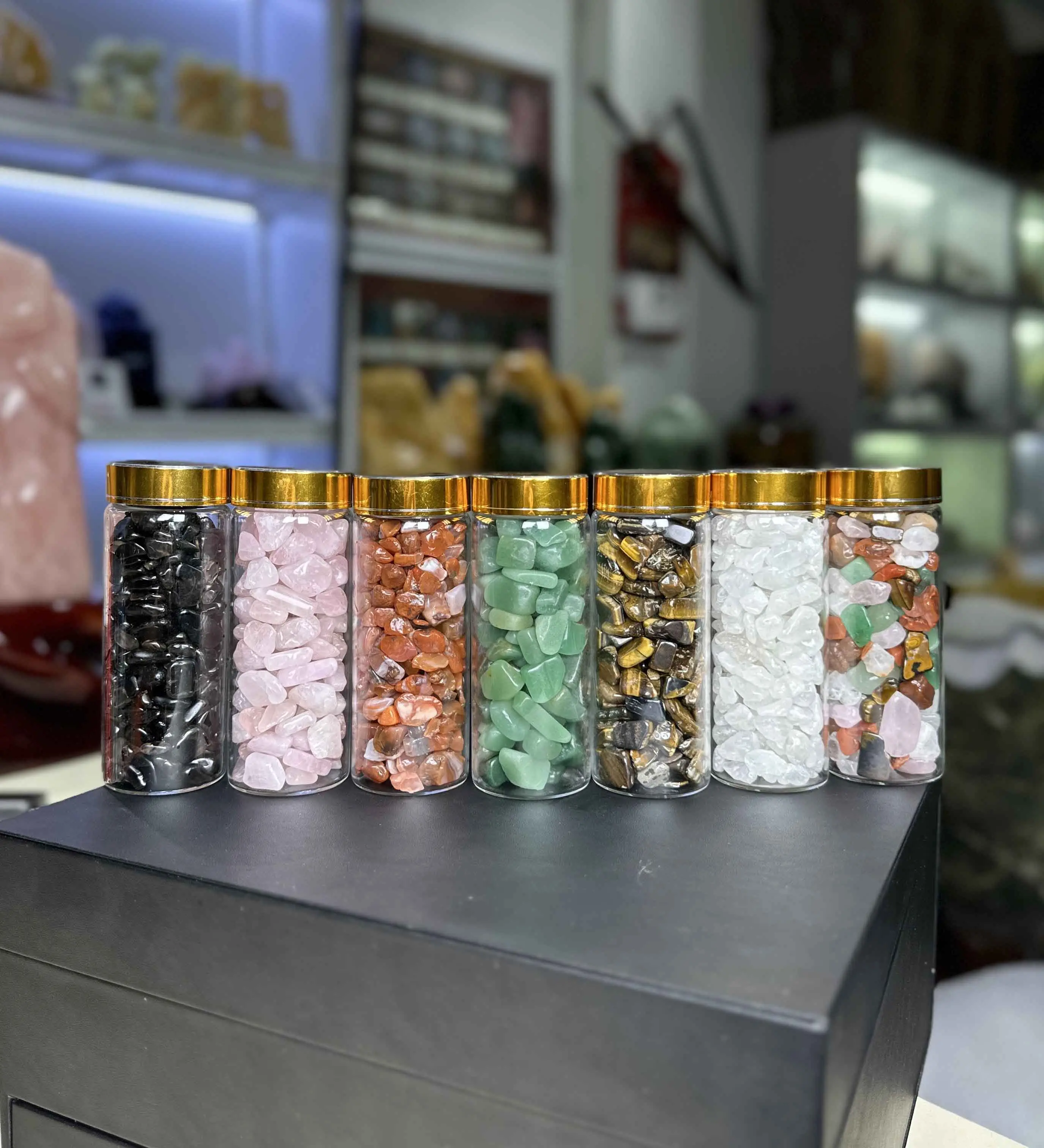 Lọ Đá Tự Nhiên Thanh Tẩy  Trang Trí Phong Thuỷ trấn trạch 01