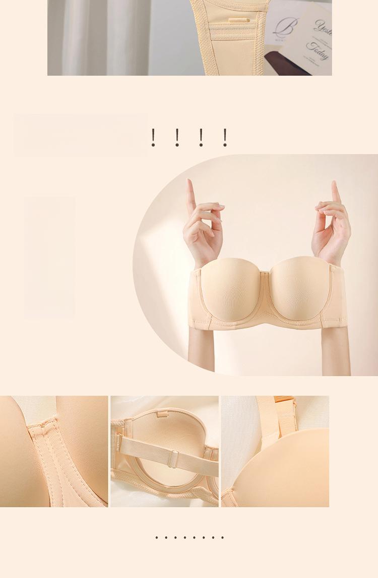 Product Introduction of Áo Ngực Đồ Lót Ngoại Cỡ Không Dây, Ngực To Và Nhỏ Không Trơn Trượt, Liền Mạch, Mỏng, Thích Hợp Cho Váy Cưới, Áo Ống Cô Gái Đầy Đặn 14