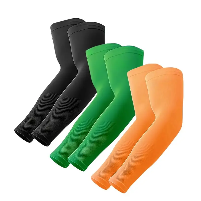 Cooling Arm Sleeves, 3 Pairs Sun Protection Cooling Arm Sleeves for Men & Women, Arm Sleeves for Outdoor Sports, Fishing, Golf 4