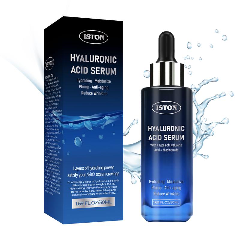 ISTON Tinh chất axit hyaluronic, 50ml, tinh chất chăm sóc và dưỡng ẩm da, phục hồi hàng rào bảo vệ da và dưỡng ẩm sâu cho da. serum Skincare Nữ mặt  nạ Women b5 tím b3 treatment dermablock màu toriderm ha