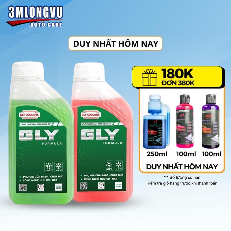 Nước làm mát động cơ ô tô xe máy GLY FORMULA 500ML Chống ăn mòn tản nhiệt tốt