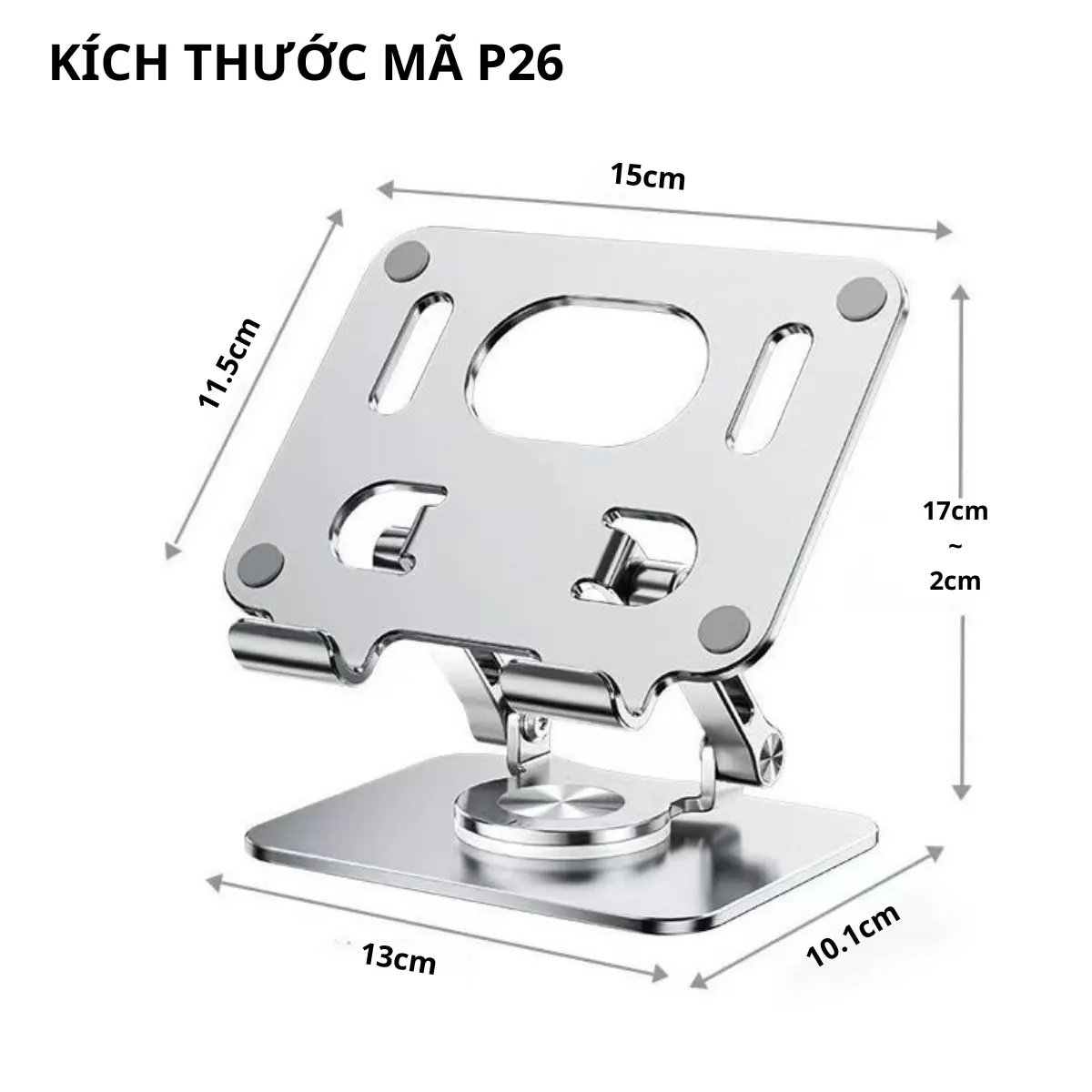 Giá đỡ để bàn, dành cho máy tính bảng và iPad, chân Đế xoay 360 ° chắc chắn, không dành cho máy tính xách tay