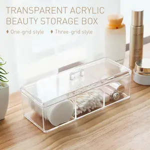 Rak Kosmetik Acrylic Tempat Lipstik Kapas Cottonbud Penyimpanan Alat Tulis