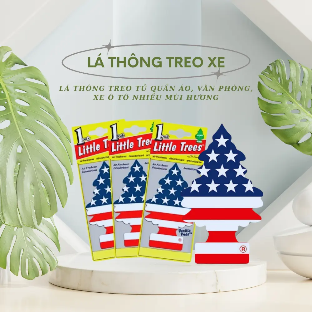 Lá Thông Thơm Little Trees Khử Mùi Ô Tô Nội Thất