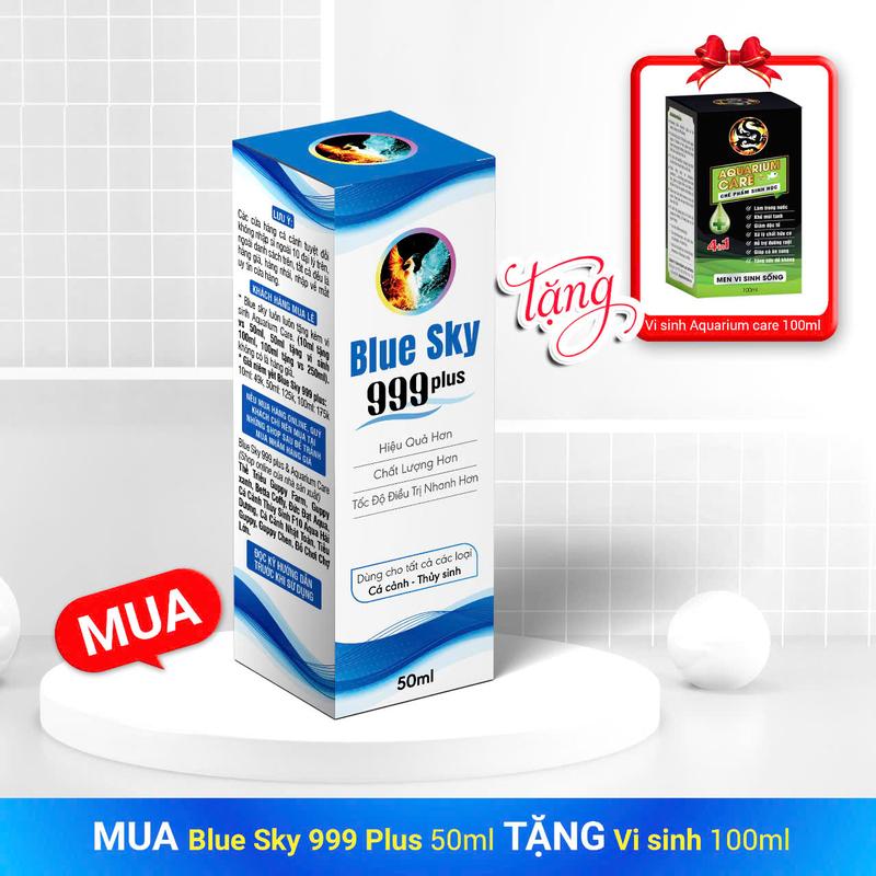 [Mua 1 Tặng 1] Blue SKy 999 Plus 10ml, 50ml, 100ml - Vi Sinh Làm Trong Nước Hồ Cá Aquarium Care 2