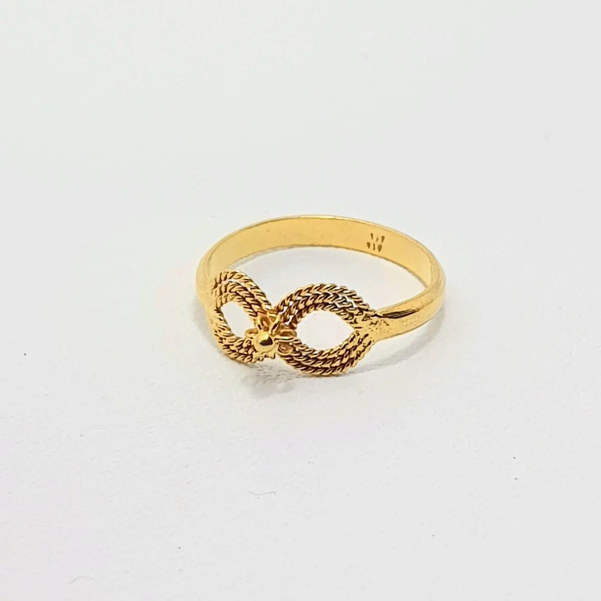 Cincin Emas Muda Model Tambang Bunga Polos 1 Gram