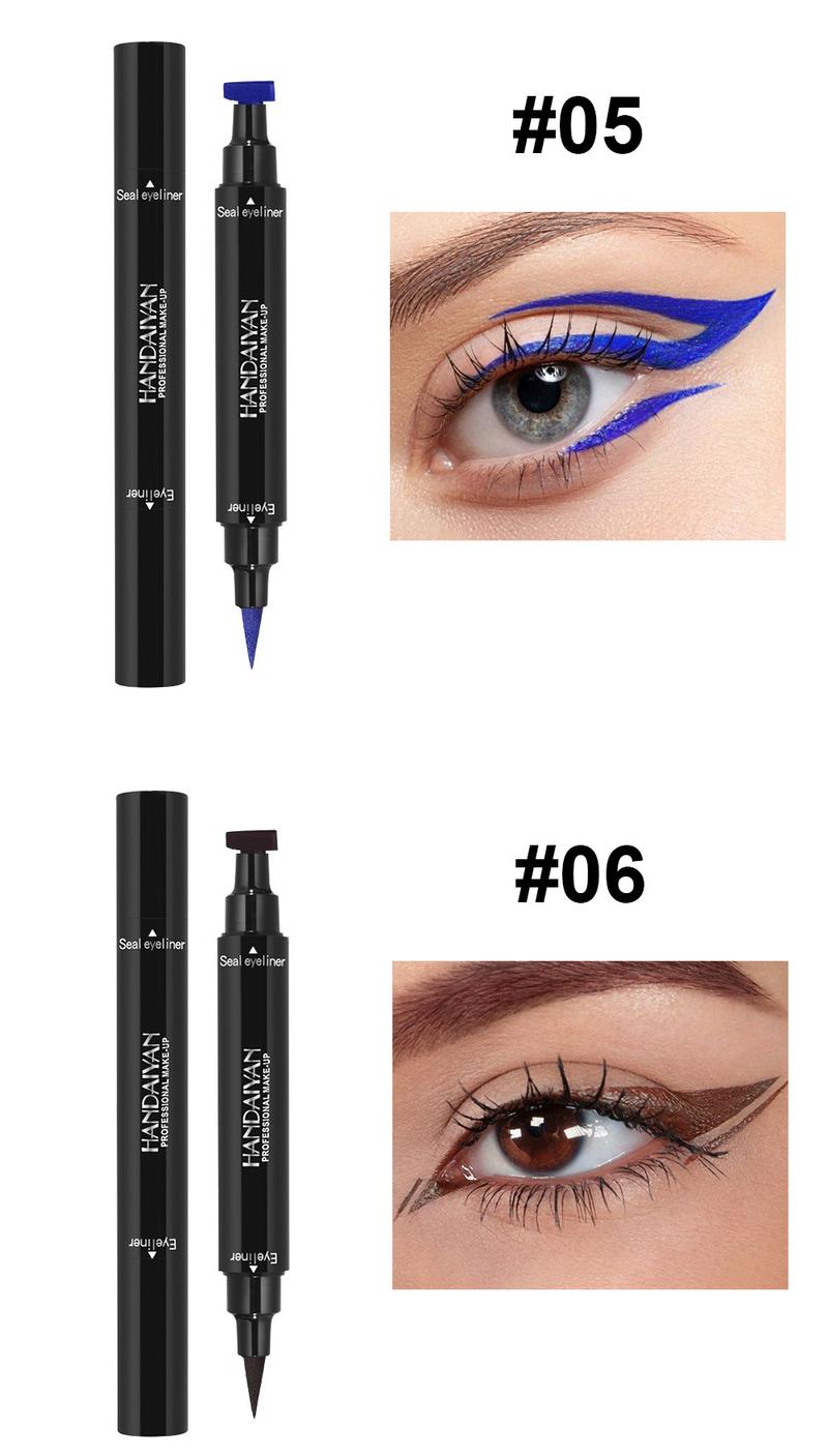 Product Introduction of Handaiyan Triangle Stamp Liquid Eyeliner | Waterproof, 24H Smudge-Proof & Quick-Dry | 2-in-1 Winged/Cat-Eye Stamp Design | Beginner-Friendly, Party/Stage Ready | TikTok Viral in Singapore #SGBeautyHack (Beauty Hack Alert!) 16