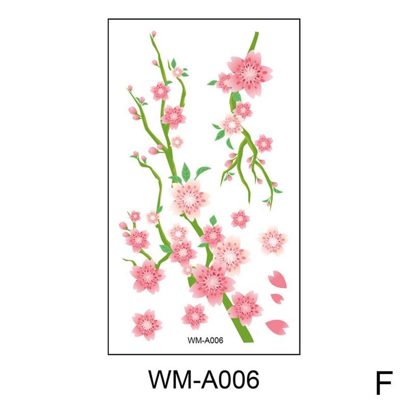 Product Introduction of Waterproof Temporary Tattoo Sticker Sexy Beautiful Sakura Flower Collarbone Arm Hand Body Art Flash Tattoo For Girls Women 27