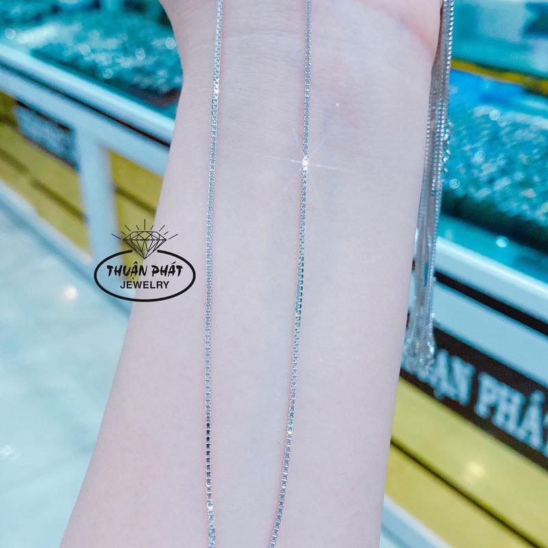 Phụ Kiện Dây Chuyền Mì Hộp D062 1Li Dày 40cm Và 45cm Đeo Cổ Sáng Chiếu Trang Sức Bạc Ý Xim-Bạc Thuận Phát