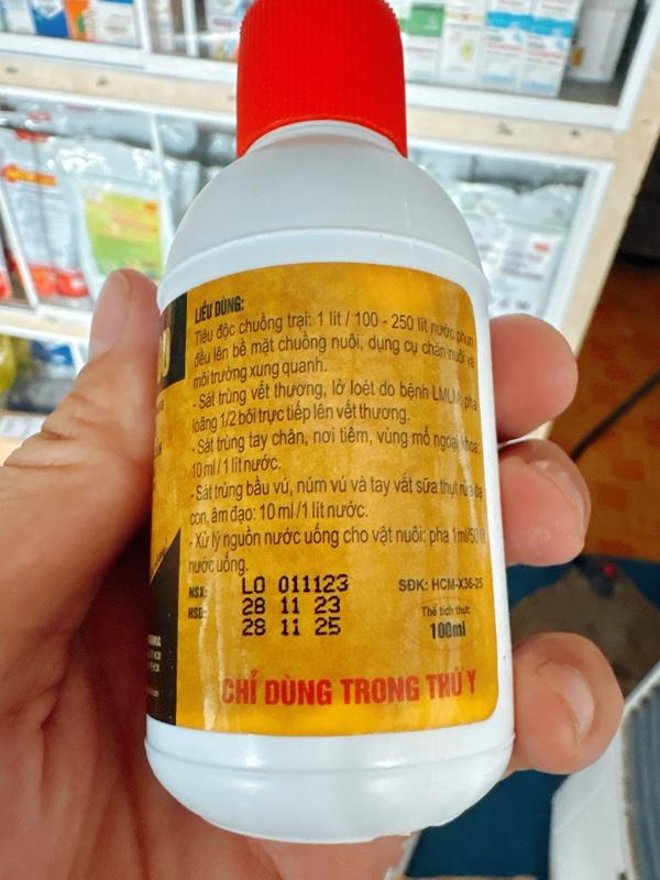 Product Introduction of Nano cid 100 sát trùng phổ rộng an toàn tiêu diệt mầm bệnh tụ huyết trùng, dịch tả, ecoli, tai xanh chuồng trại gia súc,gia cầm chai 100ml 7