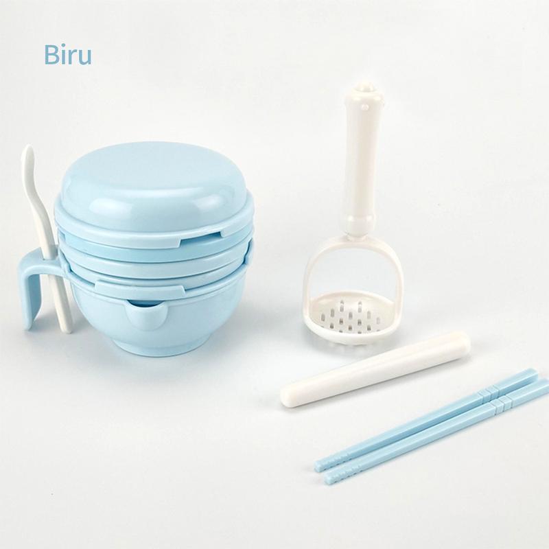 Baby food Maker multifungsi Grinding bowl alat mpasi bayi 10 pcs set Blue Green Baby food Maker multifungsi Grinding bowl alat mpasi bayi 10 pcs set Blue Green