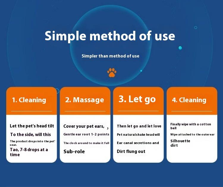 Product Introduction of Dầu nhỏ tai cho mèo, Meibain, nhẹ nhàng và sạch sẽ, loại bỏ mạt, loại bỏ mạt tai, giảm ngứa, kháng khuẩn, loại bỏ mùi hôi, làm sạch tai lồng  sấy nose cleaning cat 21