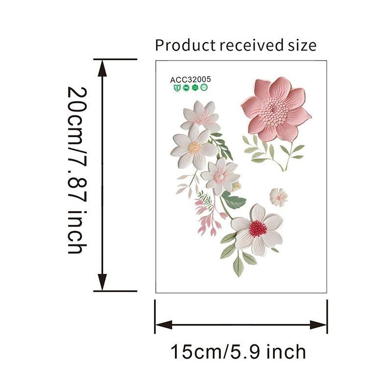 Product Introduction of Flowers Switch Stickers PVC Self-adhesive Removable Waterproof Sticker for Bedroom Bathroom Living Room Home Decoration Decals 13