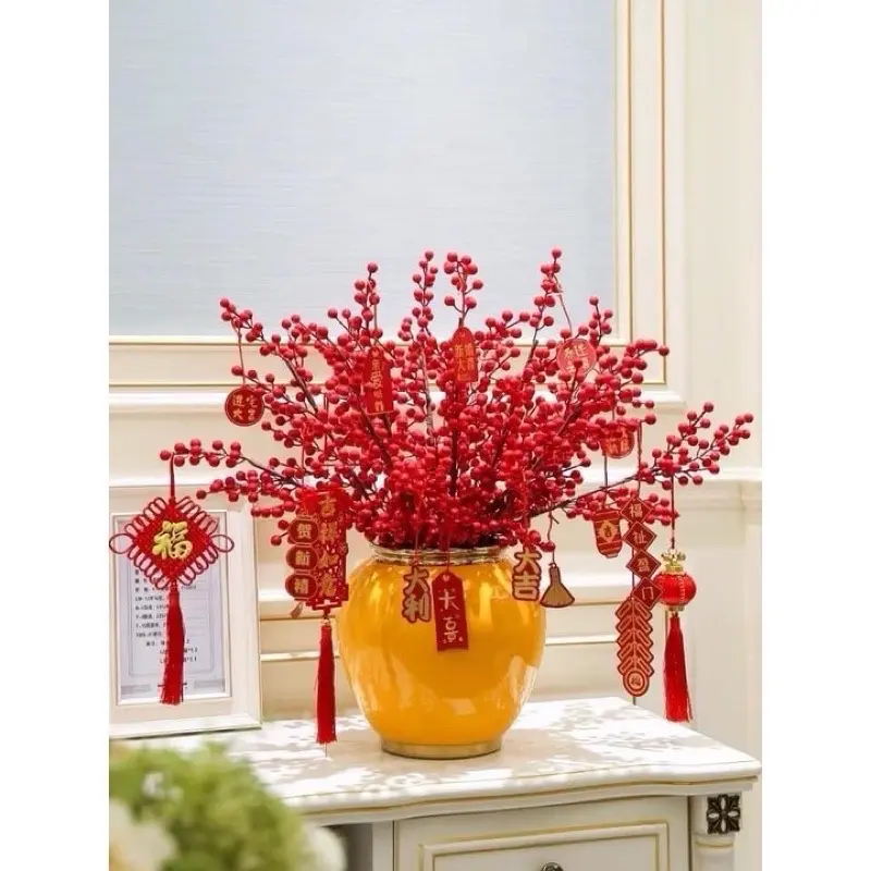 Cành đào đông (cherry) trang trí 12 nhánh loại cao cấp, trang trí Tết, trung thu... Đồ trang trí Đồ trang trí Đồ trang trí Đồ trang trí Đồ trang trí 2